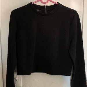 Metaphor Black long sleeve crop top